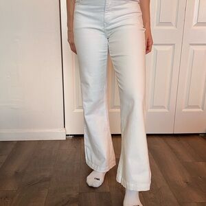 Express Women's White Flared Jeans